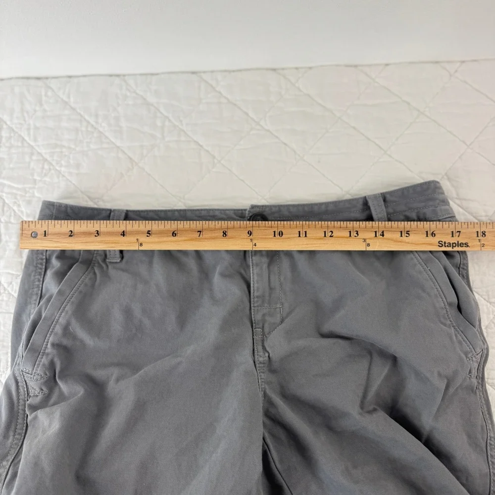 Eddie Bauer Gray Boyfriend Relaxed Fit‎ Cotton Pants Womens Size 8 Classic